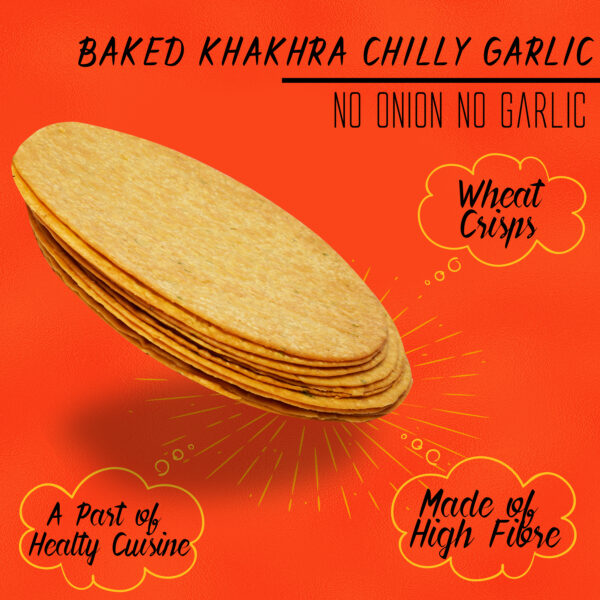 Baked Khakhra - Chilly Garlic - Image 4